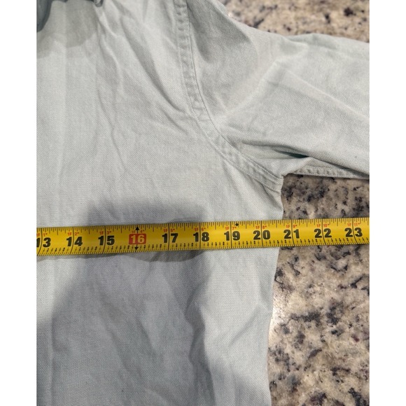 Charles Tyrwhitt 15.5 x 33 Slim Fit Light Green Dress Shirt Medium M EUC - Picture 4 of 6